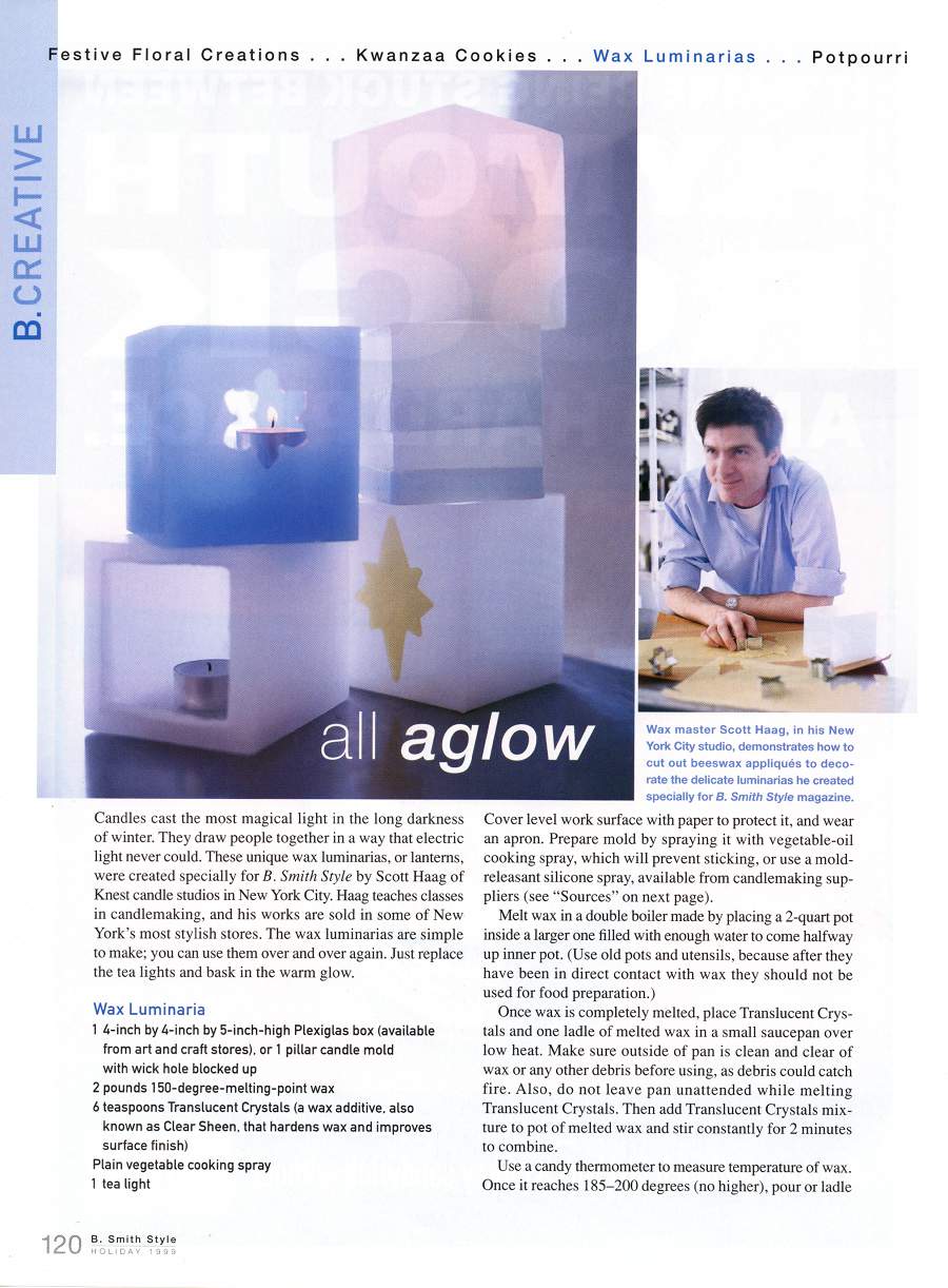 All Aglow - An article in B Smith Style - Page 1