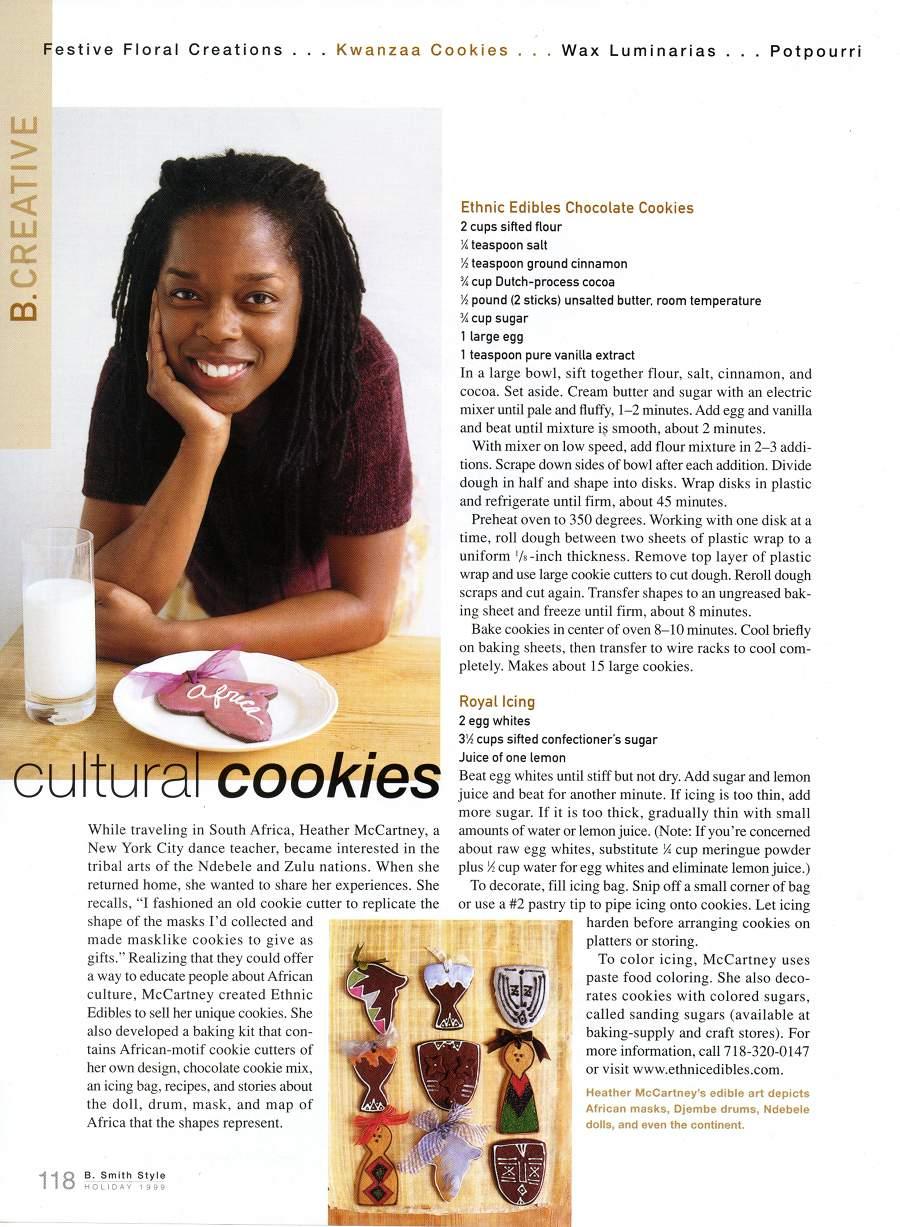 Cultural Cookies - An article in B. Smith Style - Page 1