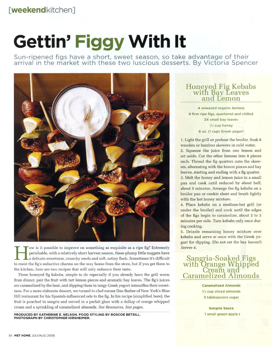 Gettin' Figgy With It - An article in Metropolitan Home - Page 1