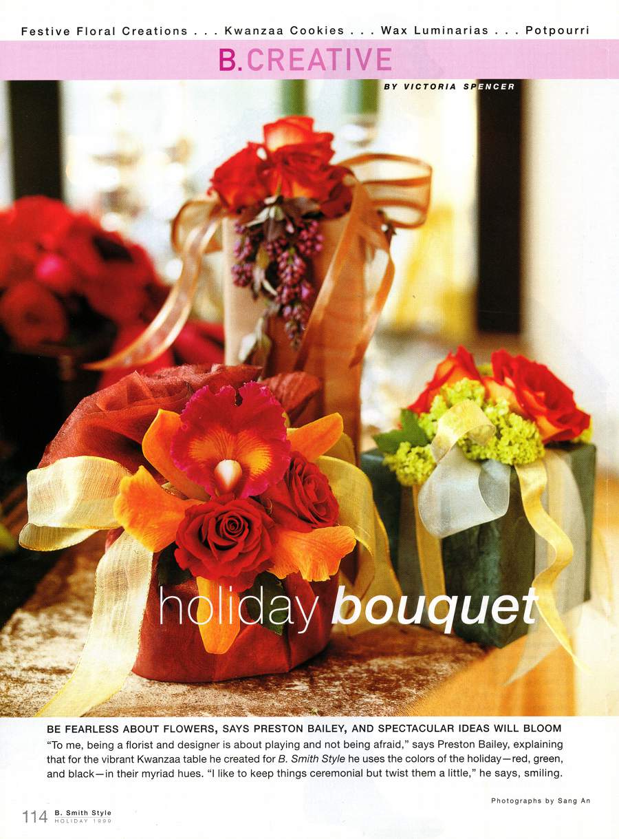 Holiday Bouquet - An article in B Smith Style - Page 1