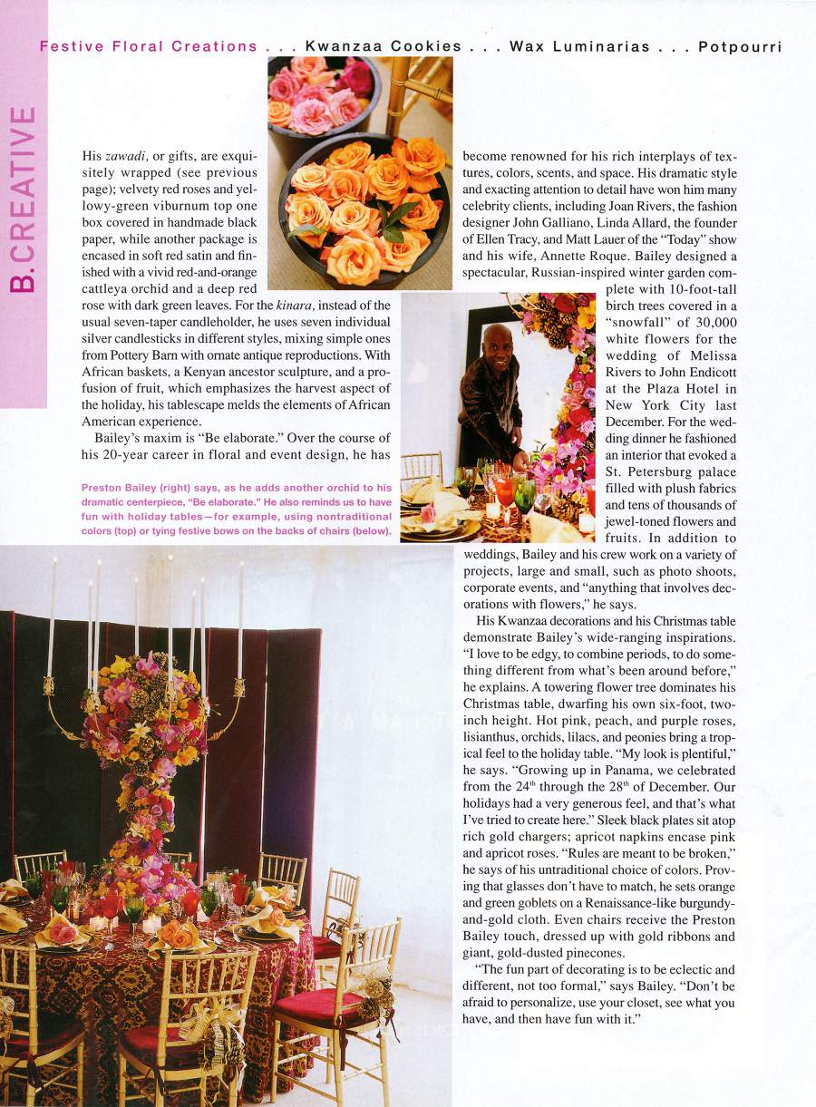 Holiday Bouquet - An article in B Smith Style - Page 2
