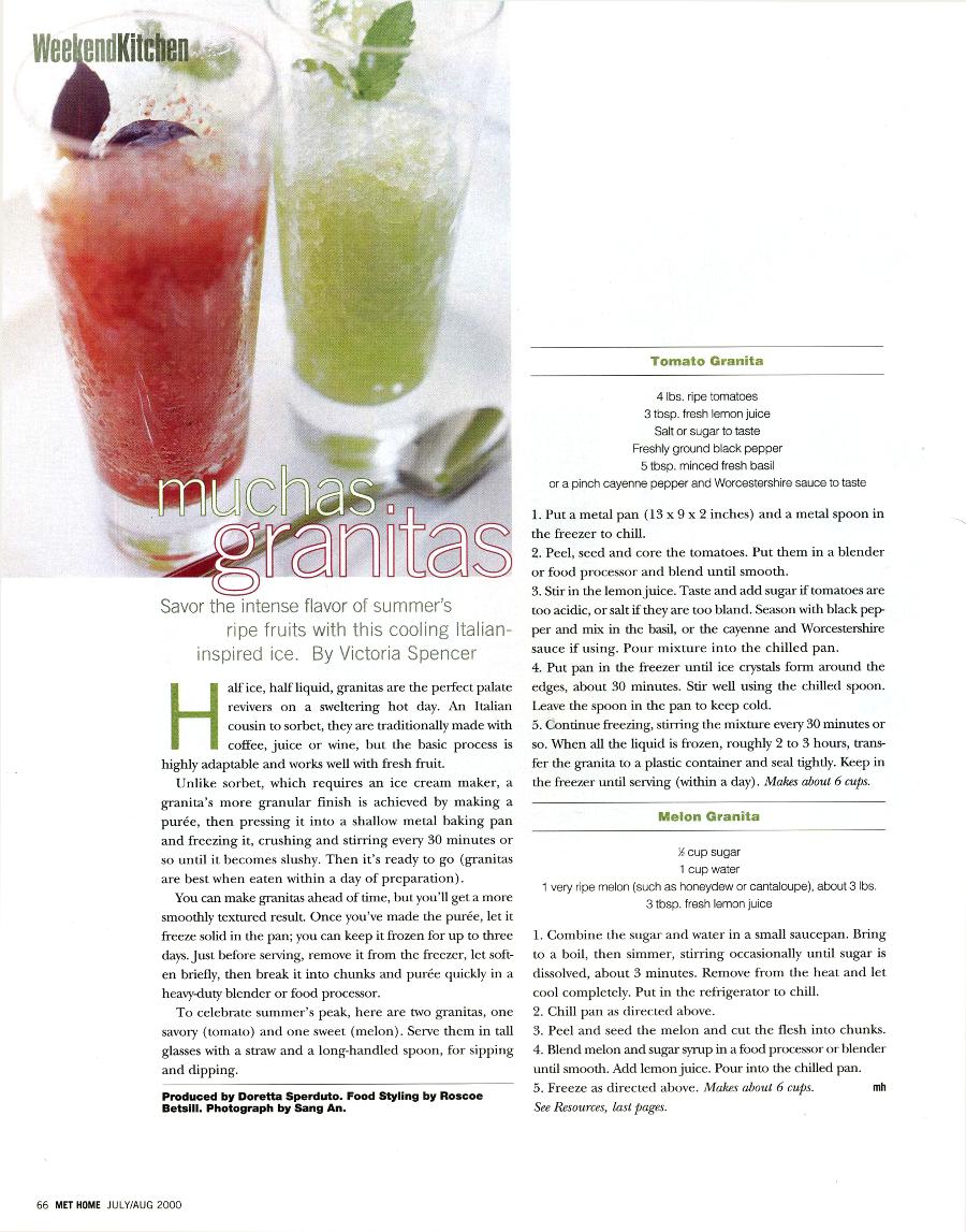 Muchas Granitas - An article in Metropolitan Home - Page 1