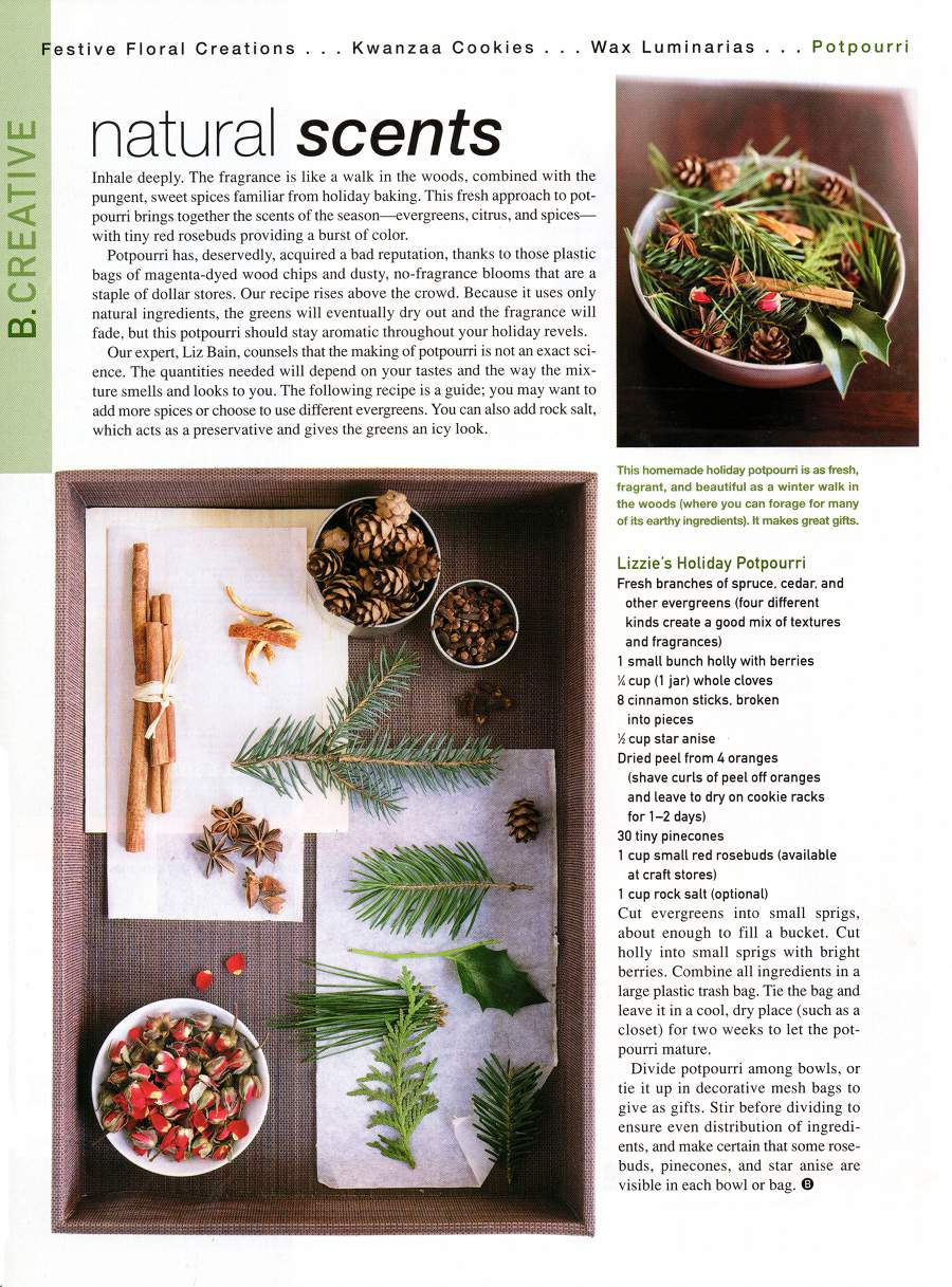 Natural Scents - An article in B Smith Style