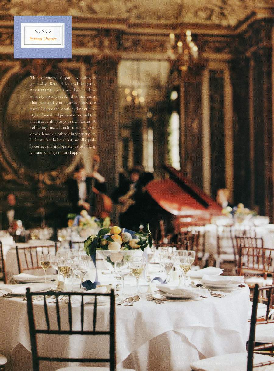 Receptions - An article in Martha Stewart Weddings - Page 1
