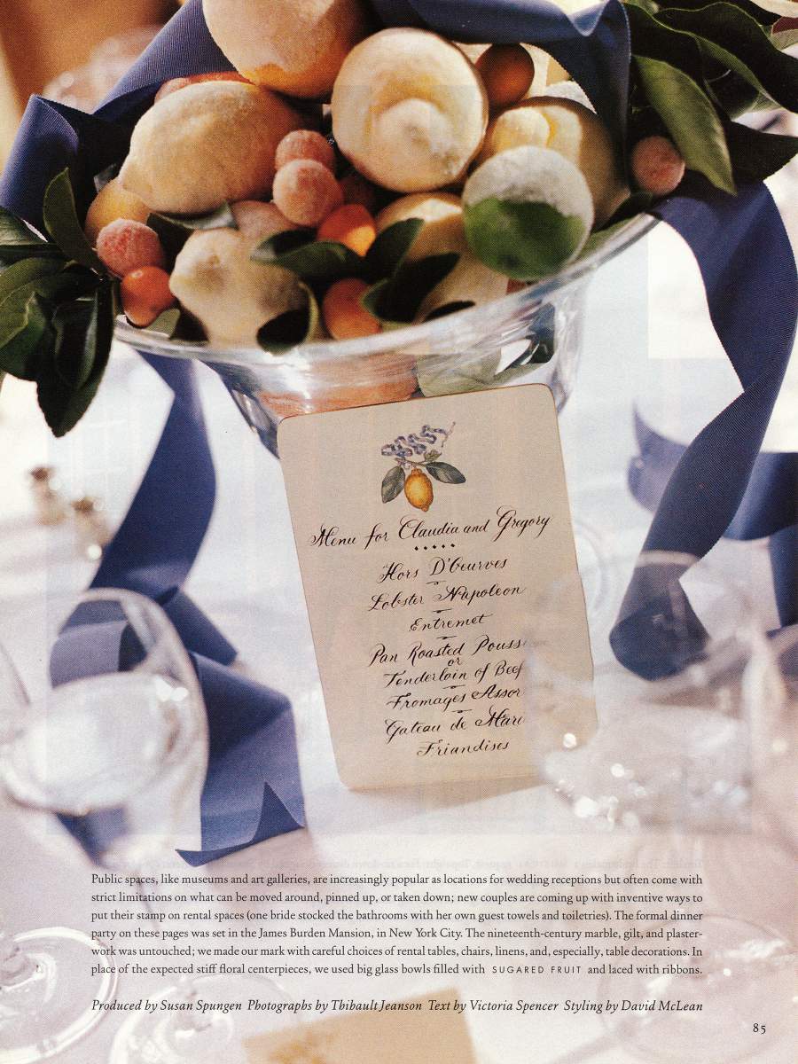 Receptions - An article in Martha Stewart Weddings - Page 2