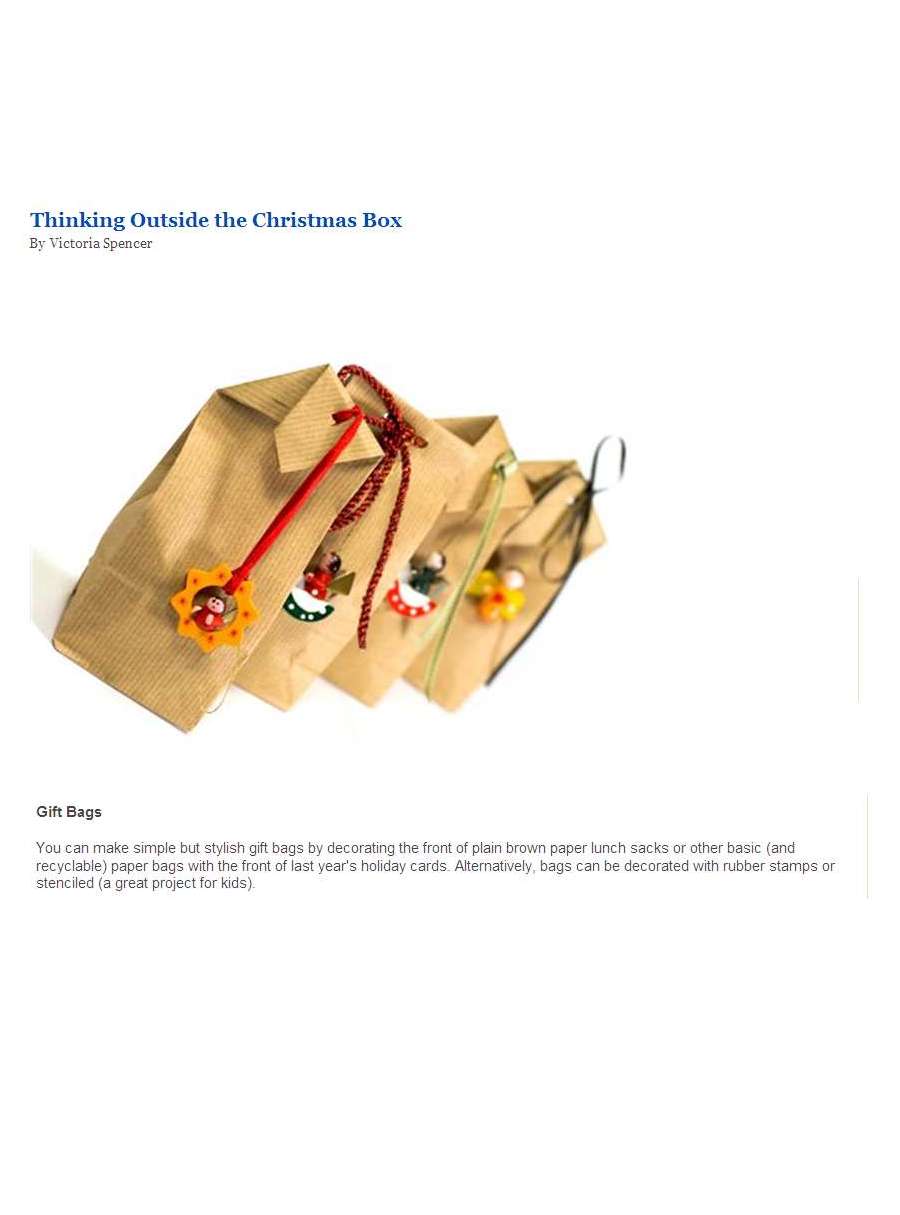 Thinking Outside the Christmas Box - An article on Forecast Earth - Page 3