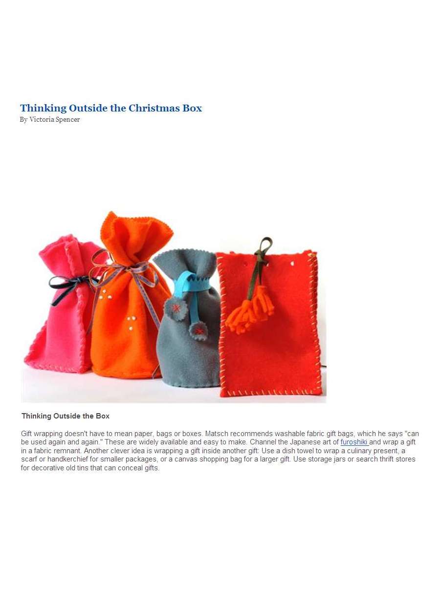 Thinking Outside the Christmas Box - An article on Forecast Earth - Page 4