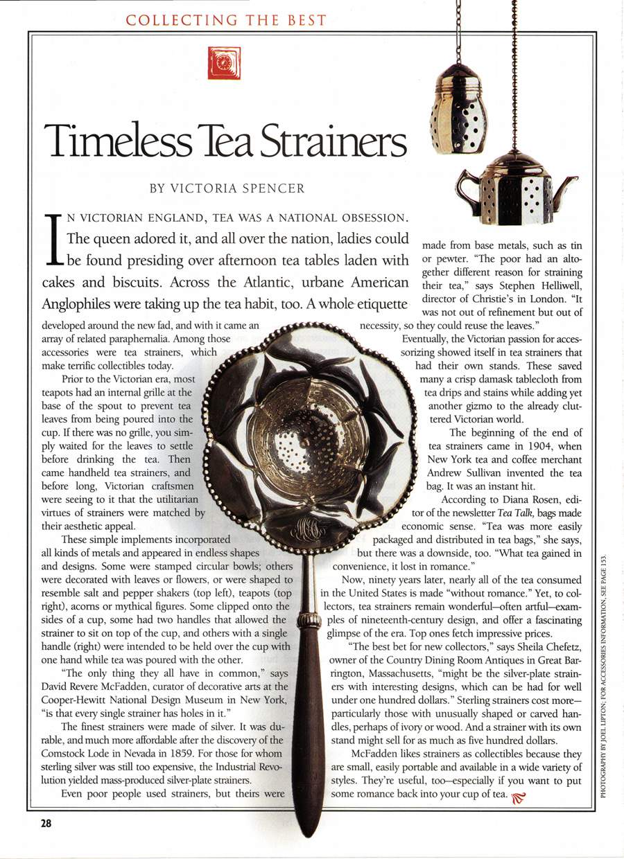 Timeless Tea Strainers